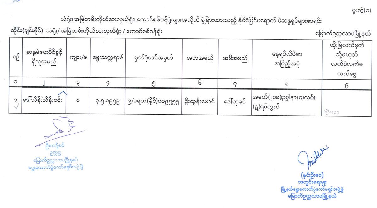 election lists 120